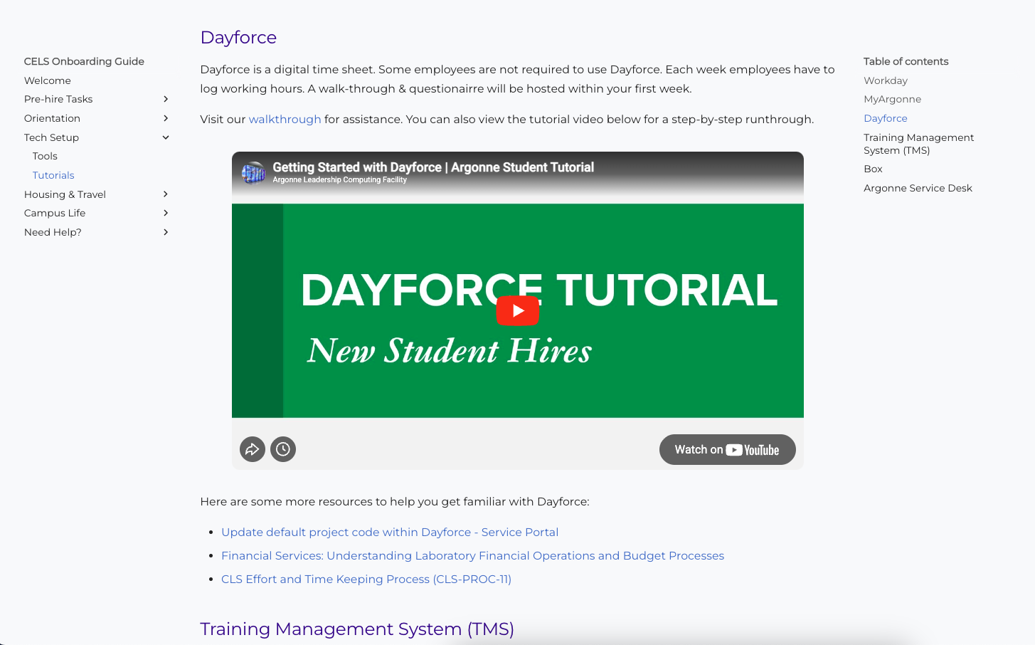 Argonne site screenshot 4